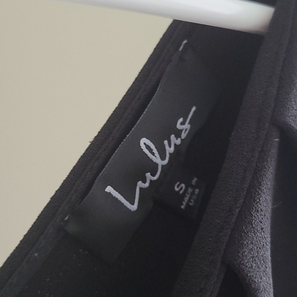 Black Lulu's Wide Leg Jumpsuit Size Small - Picture 4 of 6